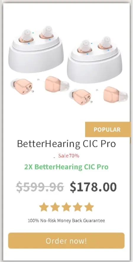 Hearing CIC Pro offer price